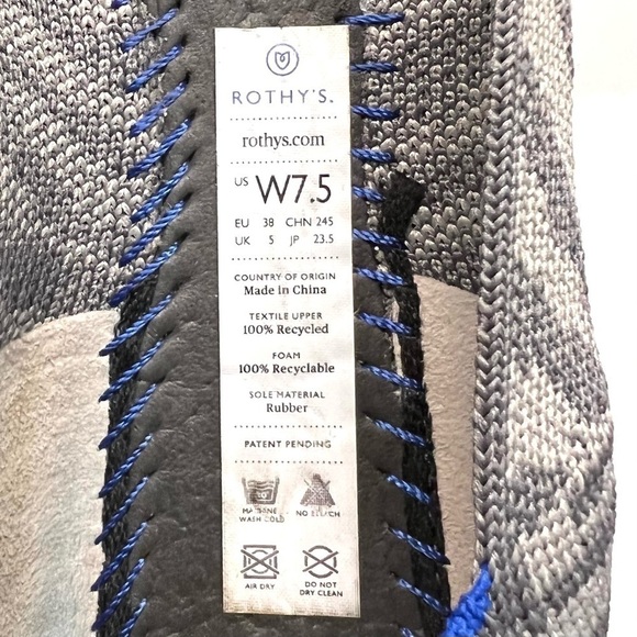 Rothy’s Gray Zebra The Point RARE Retired Flats - Picture 15 of 16